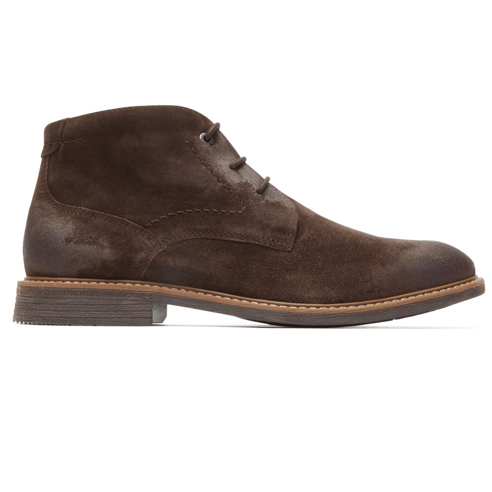 Rockport Boots For Mens Brown - Classic Break Chukka - SK1726504